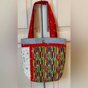 EUC Handmade Tote Bag. Unique design very well made.